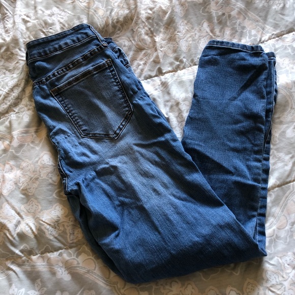 Blue Skinny Stretch Jeans / Jeggings, Size 9 - Picture 6 of 7